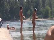 Русское порно видео на нудистском пляже